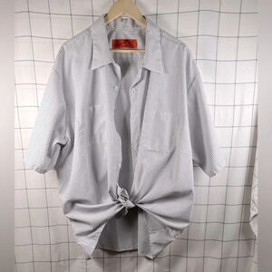 Red Kap 4XL Oversized Work Shirt Coverup Baggy Look Bikercore